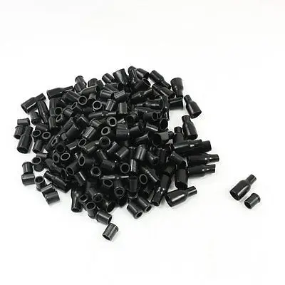 

200 Pcs Protective Insulation Alligator Clip Covers Guard Black