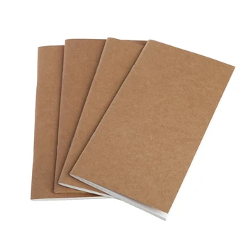 

New Kraft Paper Notebook Account Book Dot Journal Diary Memo Blank Page Stationery