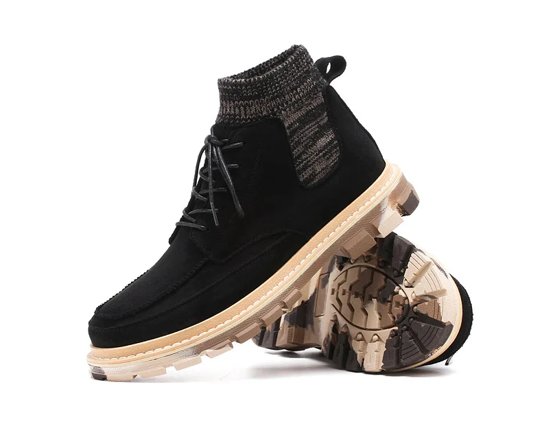 M- Autumn and winter super fire high boots retro tooling boots new England wind outdoor comfortable Martin boots men's shoes