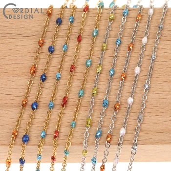 

Cordial Design Jewelry Accessories/Hand Made/Multicolor Oil Drop/Jewelry Findings & Components/DIY Making/Stainless Steel Chain