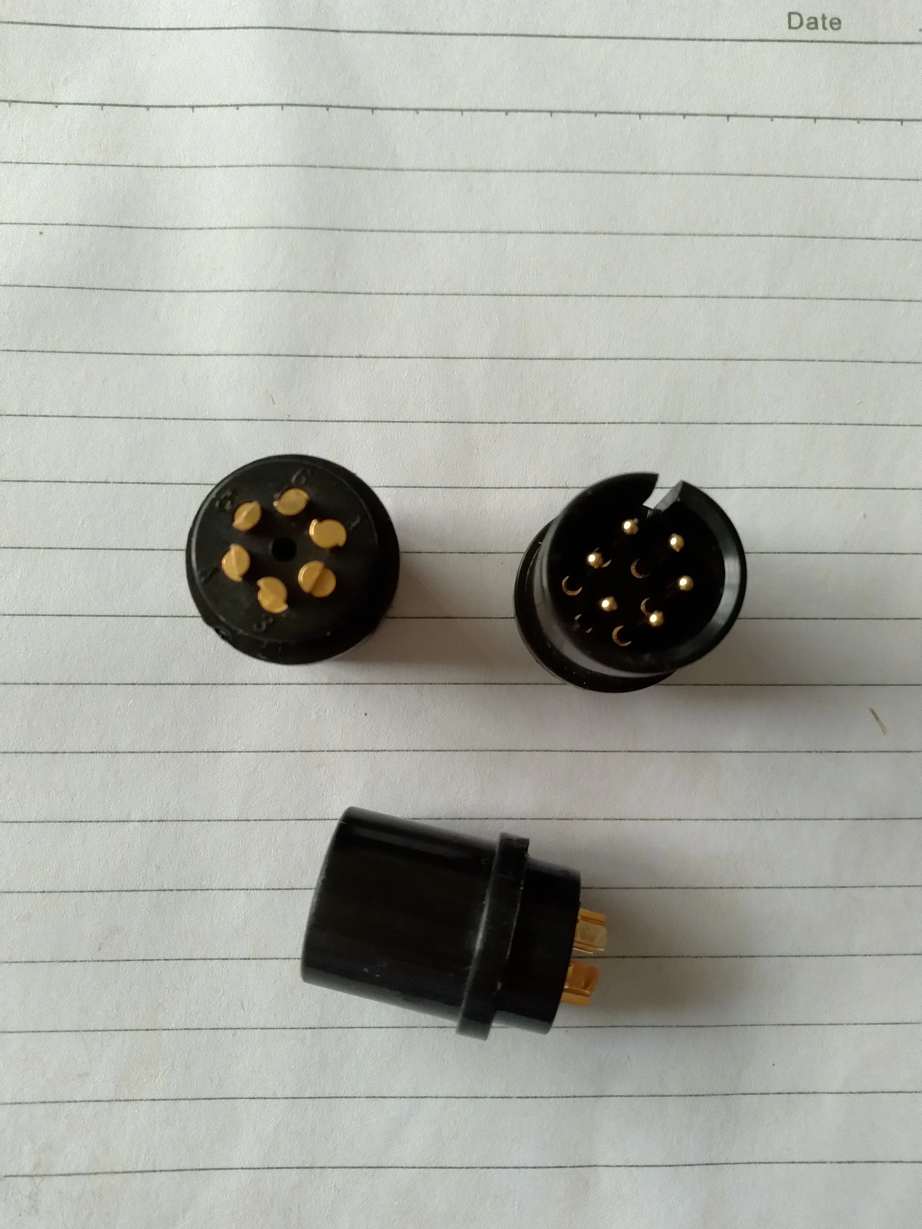 

Compatible For MINDRAY,Goldway, Edan, Coman Patient Monitor ECG Male Plug ECG Connector AMP 6 Pin Male Connector