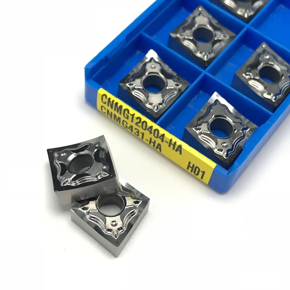 

10pcs CNMG120404 HA H01 Aluminum Turning Inserts Blade Carbide CNMG 120404 cnc Lathe Cutter Aluminum Copper Tool