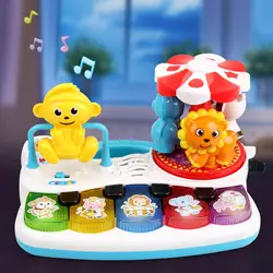 Piano à carrousel Musical multifonctionnel en forme d'animal, jouet éducatif, cadeau pour enfants, 2022 