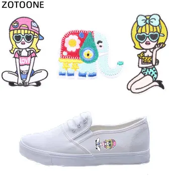

ZOTOONE Cartoon Elephant Patch Diy Sequins Embroidered Applique Sewing Iron on Badge Clothes Shoes Garment Apparel Accessories H