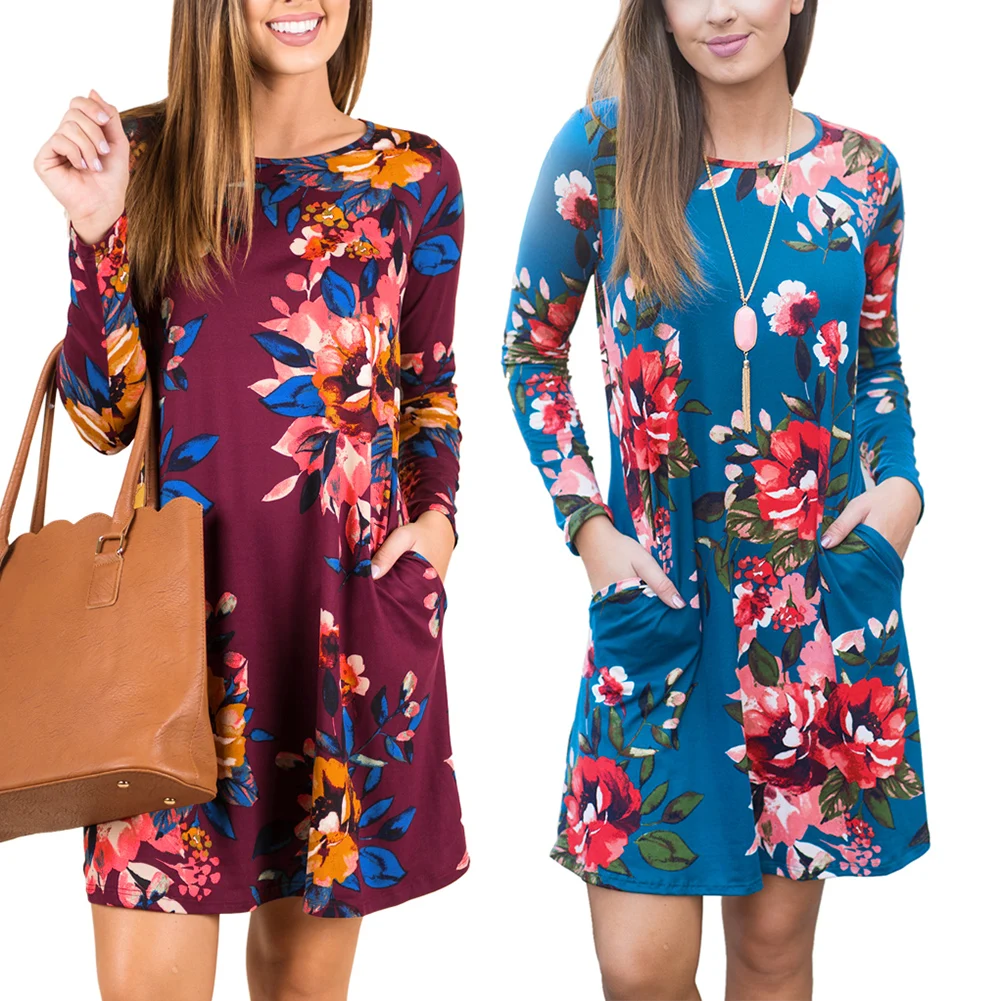 quarter sleeve t shirt dress