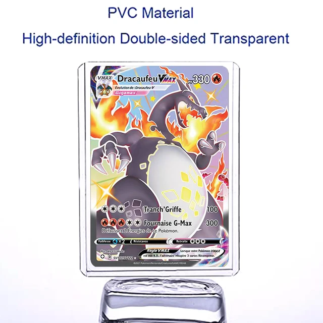 Étui Transparent Pour Cartes Pokémon, Pochette Pour Cartes Pokémon,  Protection De Jeu, Affichage De Cartes V Vmax Gx Mega Ex, Yugioh, Jouet Pour  Enfants, Cadeau - Cartes De Collection - AliExpress