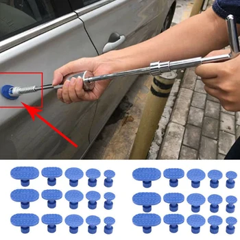 

30pcs Motorcycle Pulling Tab Set Blue Auto Repair Tool Glue Puller Accessories Vehicle Car Door Body Dent Removal Plastic