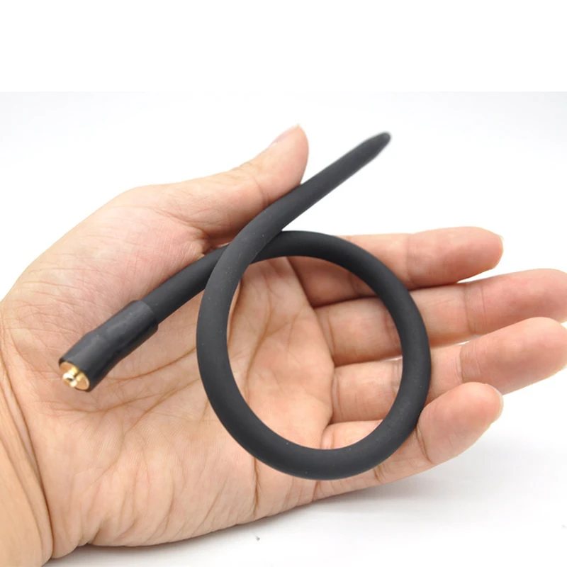 Electric Shock Silicone Penis Plug Catheter Sound Urethral Sound Cock Dilators Plug Sounding Male Masturbator Sex Toys for Men urethral dilator silicone urethral dilator