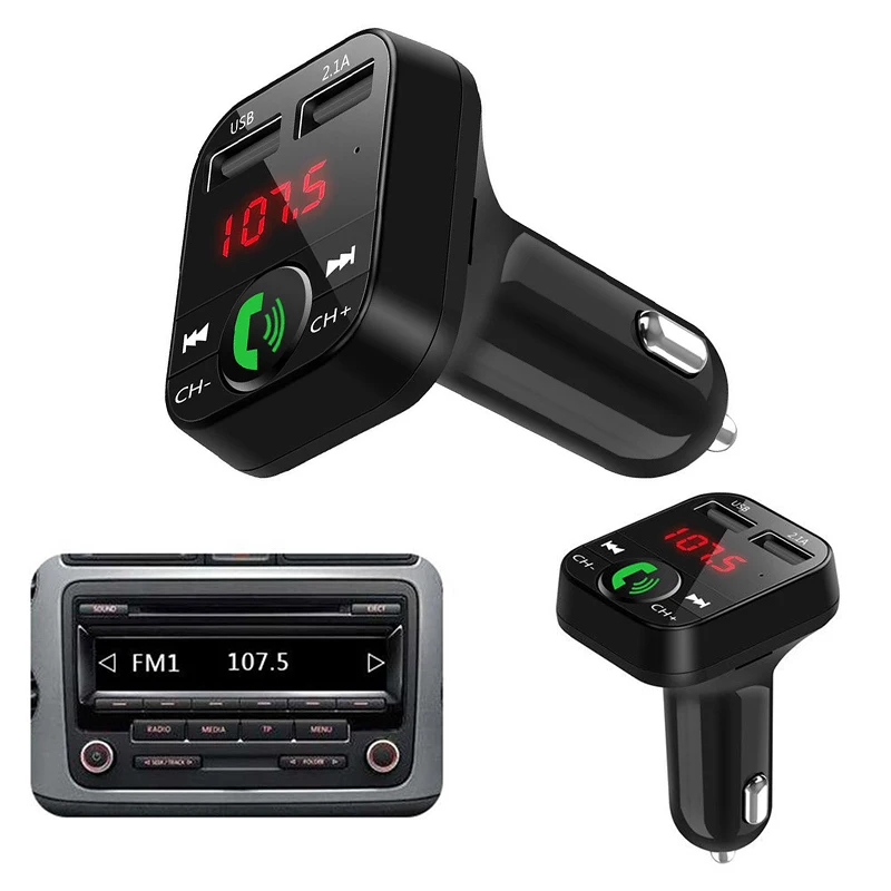 Bluetooth WirelessCar fm передатчик радио mp3 плеер 2 USB зарядное устройство комплект