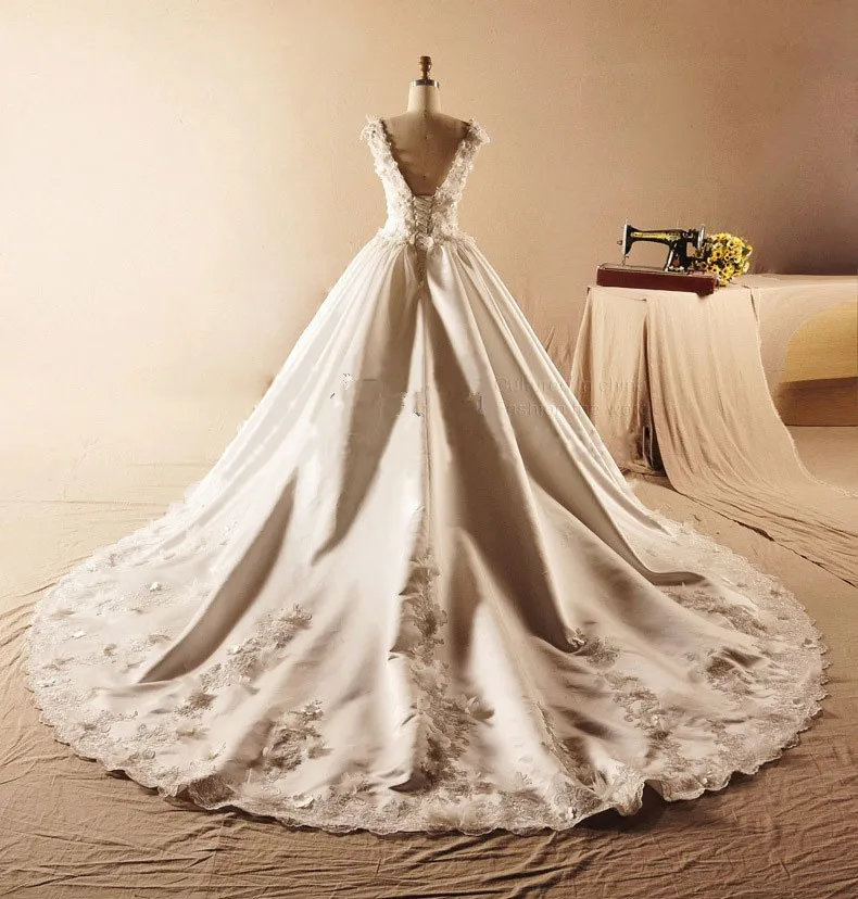 Vestido de noiva роскошное сияющее винтажное многослойное свадебное платье трапециевидной формы с королевским шлейфом, платья для матери невесты