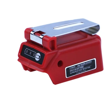 

5A 60W Adapter Converter USB Charger For 20V Lithium Battery with 12V DC Interface LED Display Clip