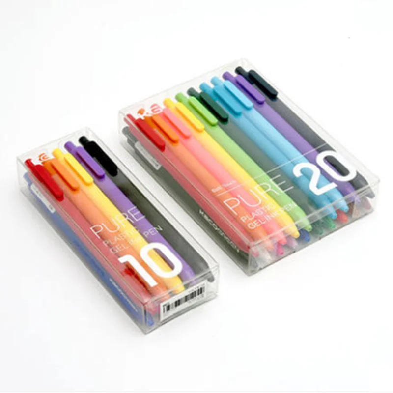 Гелевые ручки KACO PURE Series из АБС пластика 20 шт./лот модные карамельных цветов для подписей канцелярские
