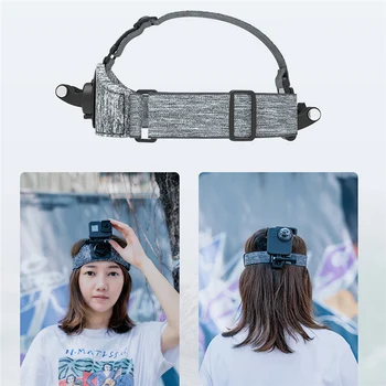 

Adjustable Camera Headband Photography Mount Antiskid Double Head Strap for Gopro DJI Osmo Action Camera for Xiaomi Yi 4K