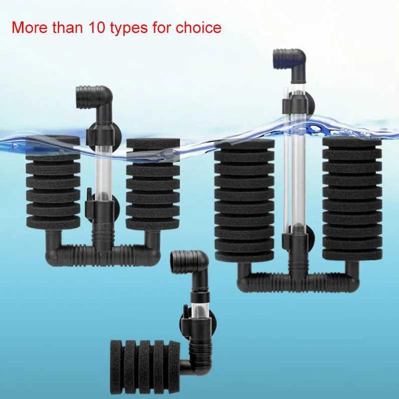 Aquarium Filter Fish Tank Shrimp Pond Air Pump Skimmer Biochemical Sponge Filter Aquarium Filtration Filter Aquatic