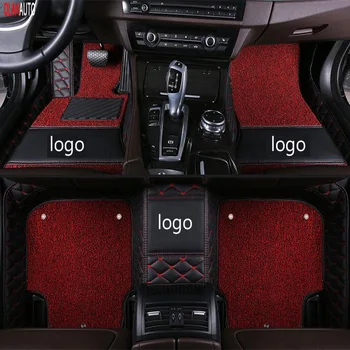 

Leather Custom car floor mats for Ford explorer 2006-2013 2014- 2016 2017 2018 Custom auto foot Pads automobile carpet cover