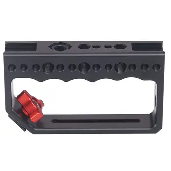

Camera Grip Cheese Handle 1/4 Inch Screw Holes Video Stabilizing Rig for Camera Cage Monitor Led Light Microphone DSLR