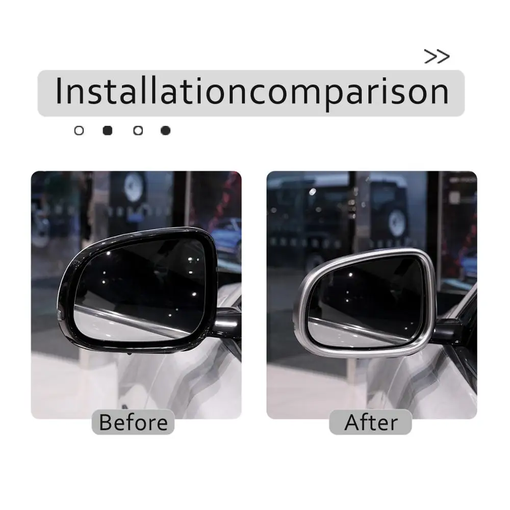 Car Side Wing Rearview Mirror Frame Cover Tirm For Jaguar XE XEL XF XFL XJ XJL