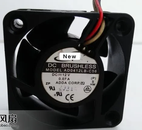 Для ADDA AD0412LB-C56 S DC 12V 0.07A 3-жильный 40X40X20mm Сервер вентилятор охлаждения | Электроника