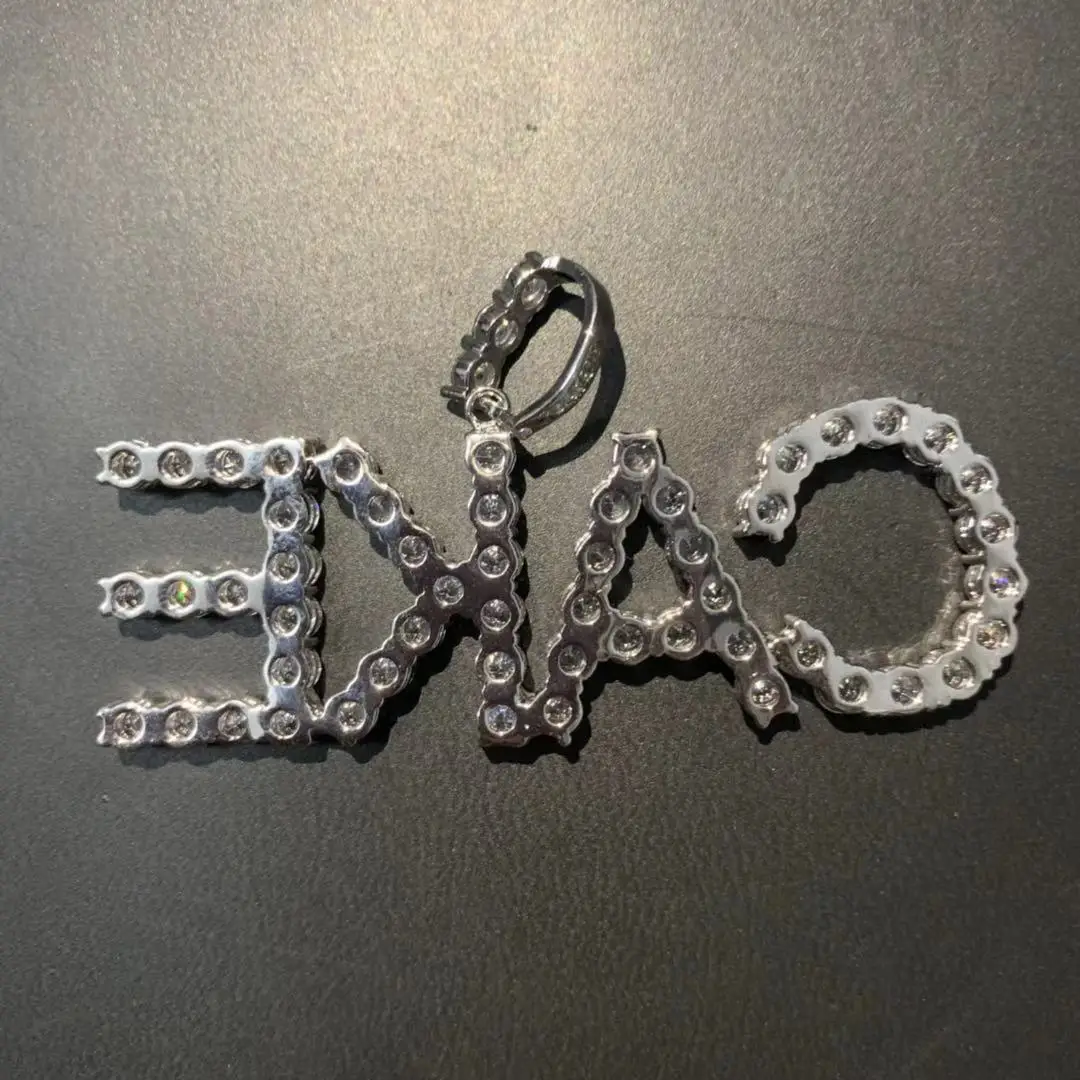 Duoying хип-хоп Кристальное именное ожерелье, персонализированное колье, заказное ожерелье, Женская медная подвеска, завораживающий именной воротник, сделай сам, буквы