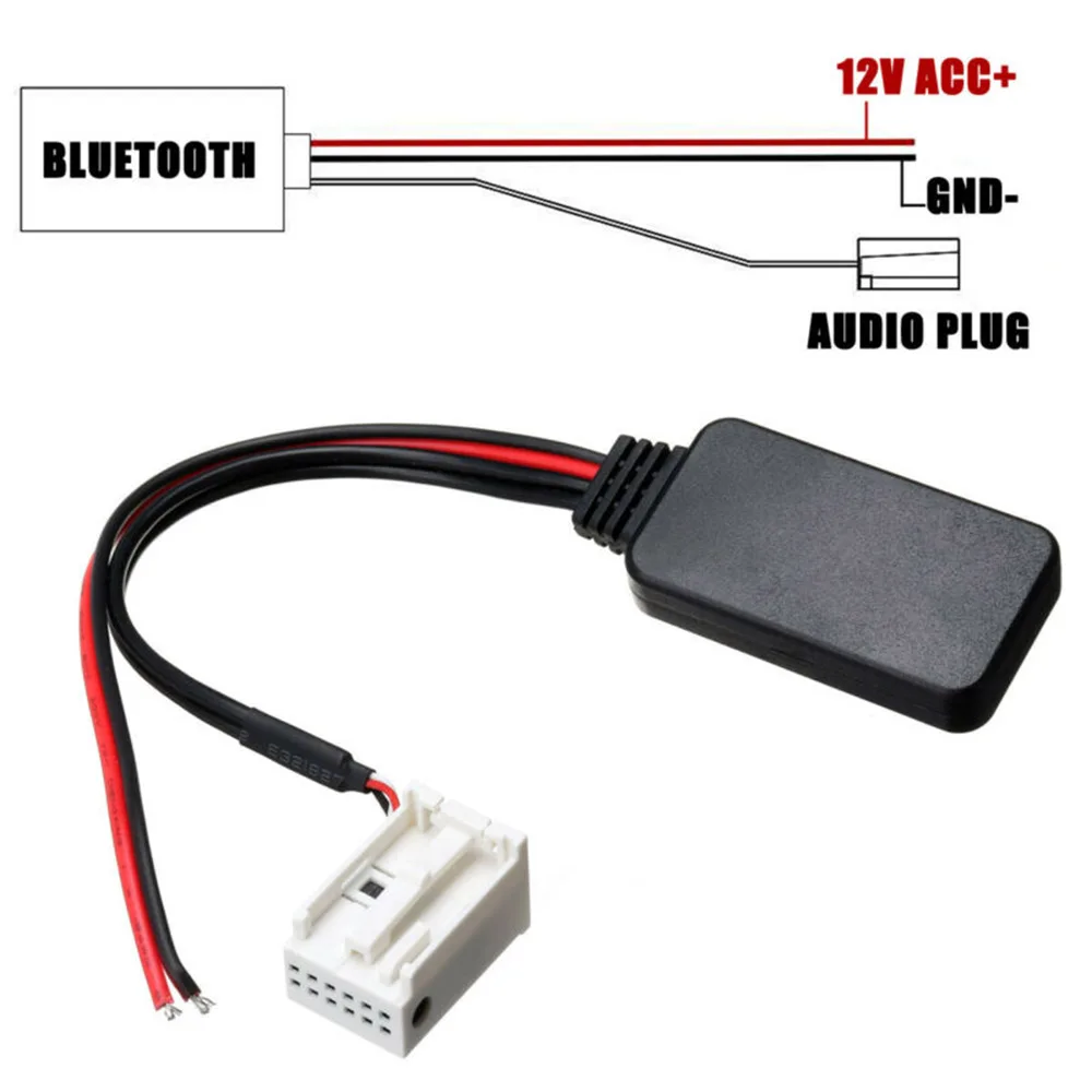 Автомобильный 12Pin Bluetooth адаптер Aux Кабельный инструмент для установки 12 В для Mercedes-Benz W169 W245 W203 W209 W164 X164 W164 W251 W221 R230 CLK