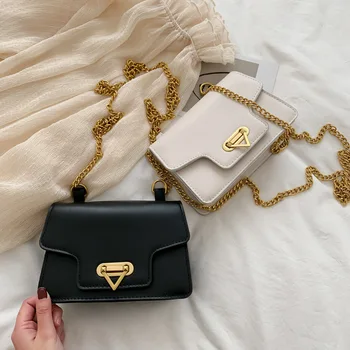 

Women's Simple Lock Buckle 2020 Bag Female Chain Single Shoulder Diagonal Small Square Bag Woman Fashion Large Capacity Handbag