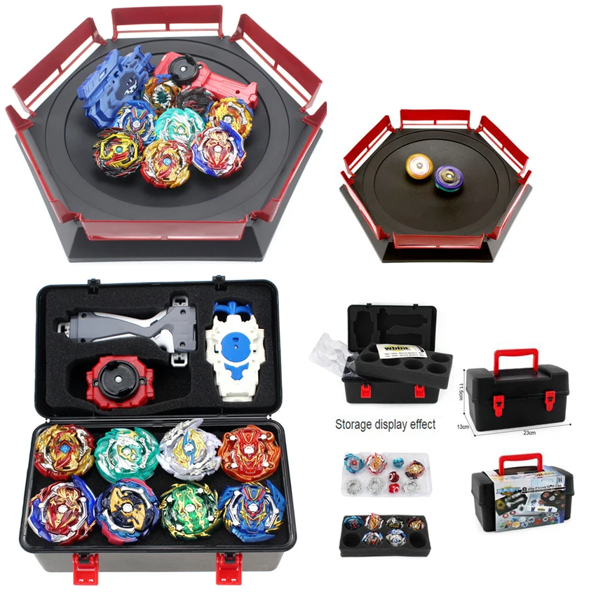 Beyblade Burst Bey Blade игрушка из металла Funsion Bayblade набор коробка для хранения с ручкой пусковая установка игрушки арена для Childr