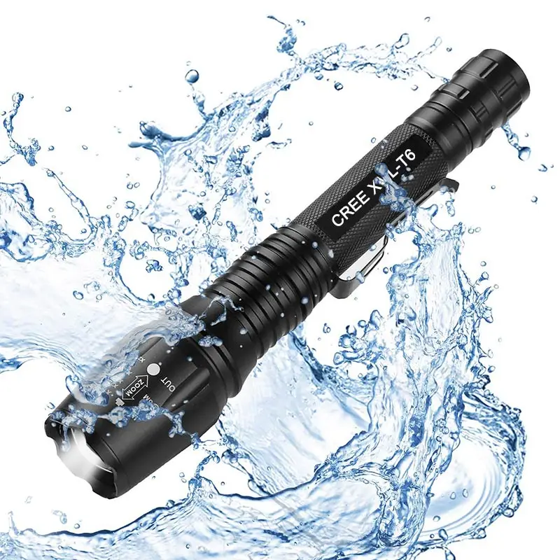 Flashlight Светодиодный светильник-Вспышка водонепроницаемый USB Перезаряжаемый T6 800 люмен портативный светильник-вспышка выдвижной велосипедный светильник с помощью дальнего света Фонарь - Испускаемый цвет: Flashlight