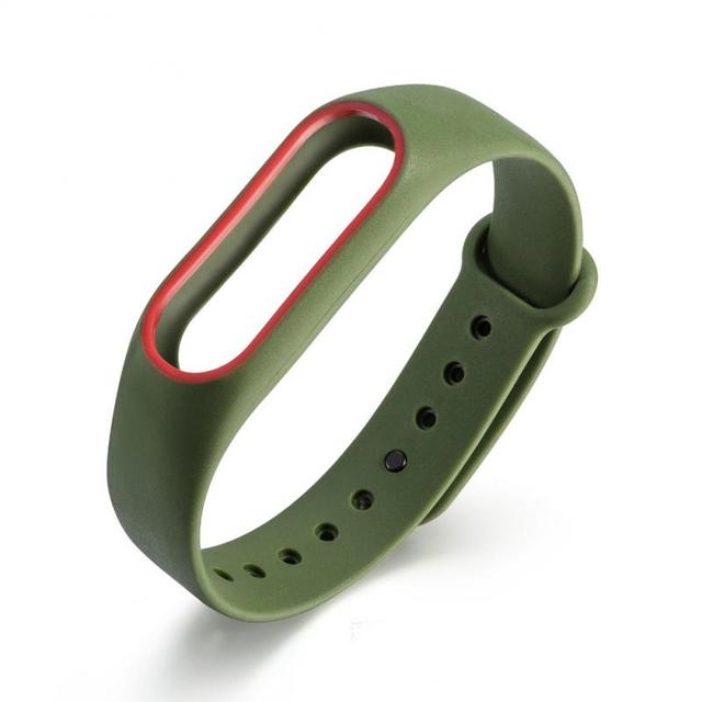 Soft Silicone For Xiaomi Mi Band 2 Replacement Sport Silicone Strap Wristband Bracelet Two-Tone Replacement Strap 23