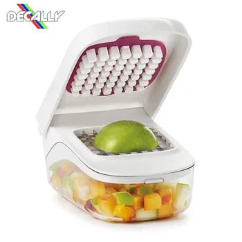 

Vegetable Fruit Slicer Cutter Grater Food Chopper Plate Onion Grid Stainless Steel Blades Kitchen Tool Dropshipping