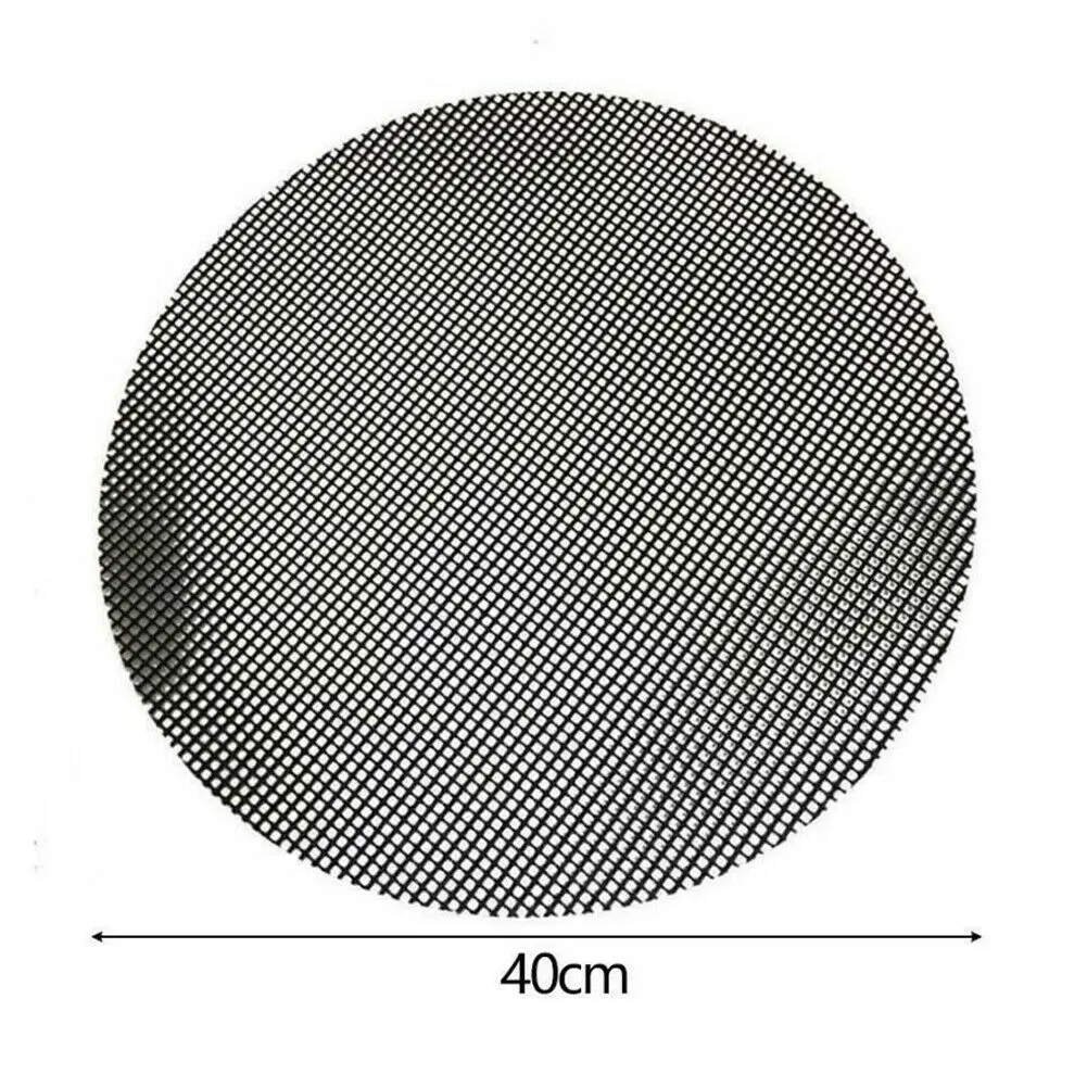 Round Black 40cm Mintiml коврик для гриля, сетка для барбекю, 1 шт., антипригарное тефлоновое покрытие для приготовления пищи, для гриля, лайнер для рыбы, Новинка - Цвет: Round Black 40cm
