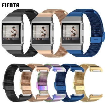 

FIFATA 2020 New Watch Strap For Fitbit Ionic Stainless Steel Metal Watch Band For Fitbit Ionic Smart Replacement Sport Strap