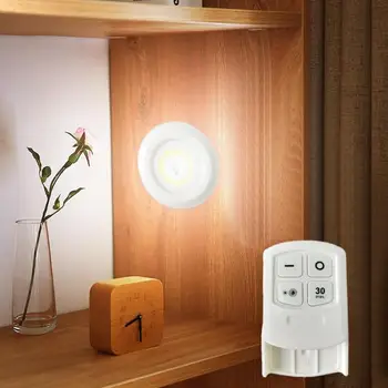 

New Dimmable LED Under Cabinet Light with Remote Control Battery Operated LED Closets Lights for Wardrobe Bathroom lighting