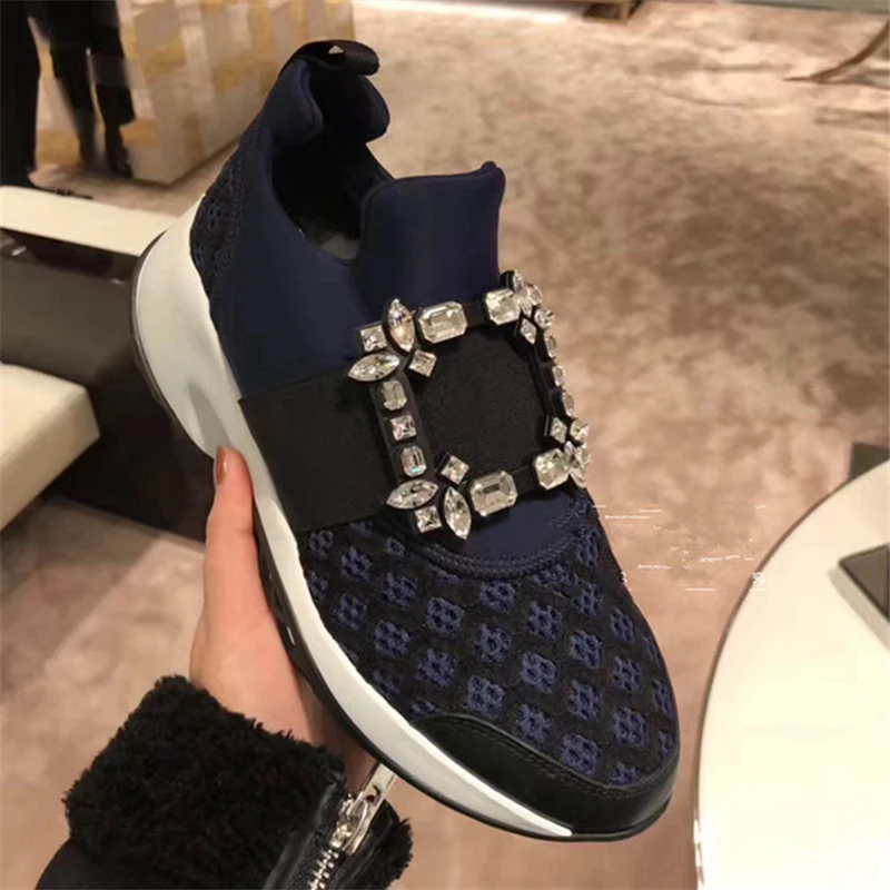 Обувь в европейском стиле Новейшая весенняя обувь на толстой подошве Роскошные