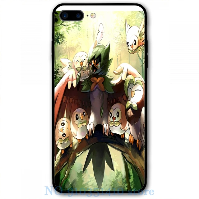 Decidueye Familia Con Rowlet Y Dartrix Met Rowlet En Dartrix Telefoon Case Voor Iphone 12 Pro 11 X Xr Xs Max 8 7 6 6s Plus 5s Phone Case Covers Aliexpress