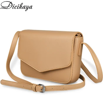 

DICIHAYA 2020 New Small Bag Women PU Crossbody Chic Fashion Style Retro Small Square Solid bag For Ladies Simple Girl satchel