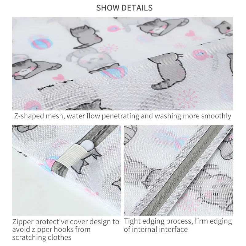Laundry Mesh Washing Bags Household Washing Machine Underwear Bra Socks Protection Bag Dirty Clothes Organizer Laundry Basket
