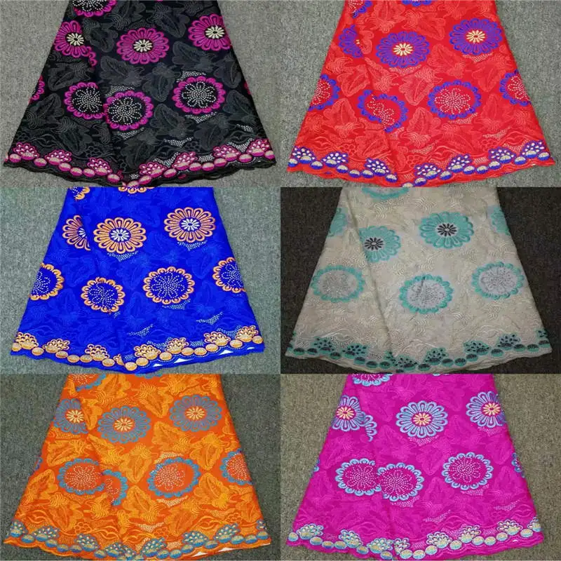 YL! Африканская желтая синяя кружевная ткань из хлопка, швейцарская вуаль с камнями для мужчин и женщин, вечерние! J102952