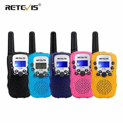 2 шт. Мини Walkie Talkie дети радиостанции Retevis RT388 0,5 Вт ПМР PMR446 ФРС UHF Портативный коммуникатор радио подарок A7027