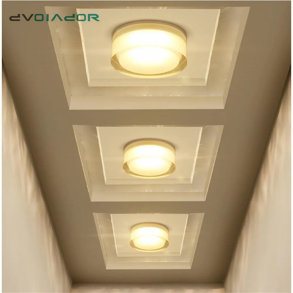 Фотолампа квадратная/круглая 1 Вт 3 5 7 Вт|led downlight|led downlight squarecrystal led |
