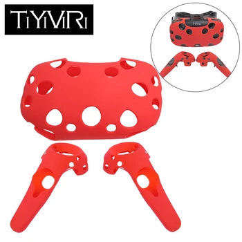 

For HTC VIVE VR Virtual Reality Headset Anti-slip Wireless Control Gamepad Shell Silicone Case Cover Handles Silicone Rubber