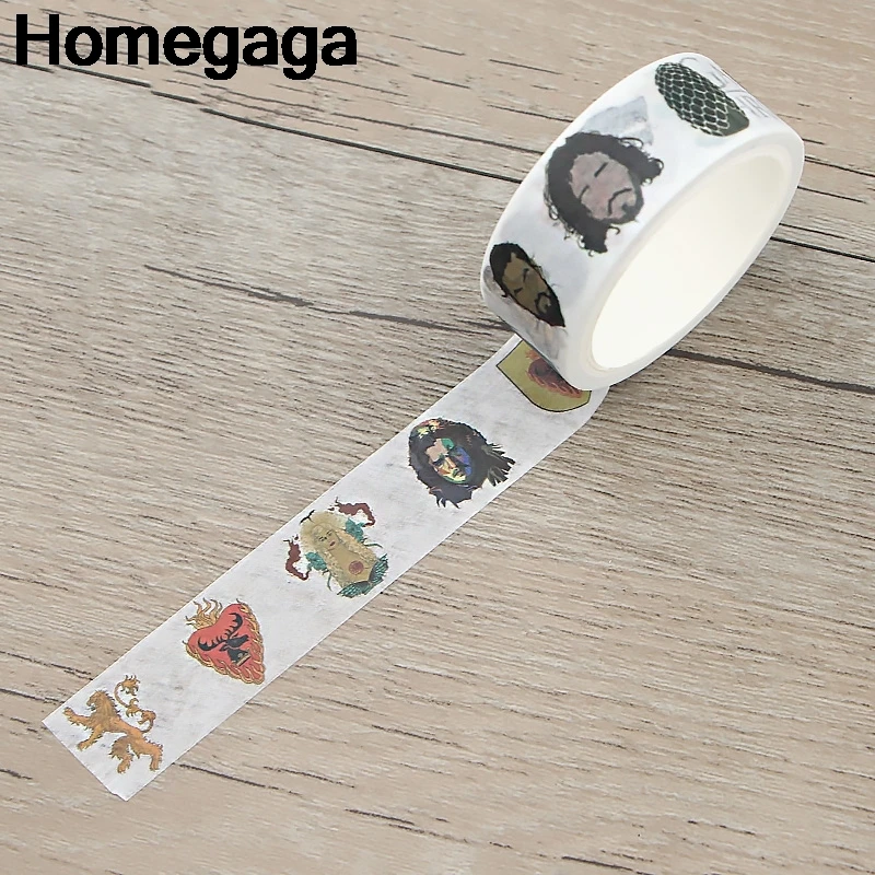 10 шт./партия Homegaga Игра престолов самоклеющаяся декоративная лента канцелярские наклейки Скрапбукинг пастеры DIY маскировки declas подарок D2345