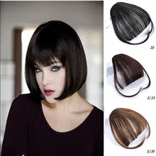 Xuanguang extensão сделать cabelo sintético falso puro фронт franja falsa fina тупым зажим em franja peça para mulher; Туфли на каблуке