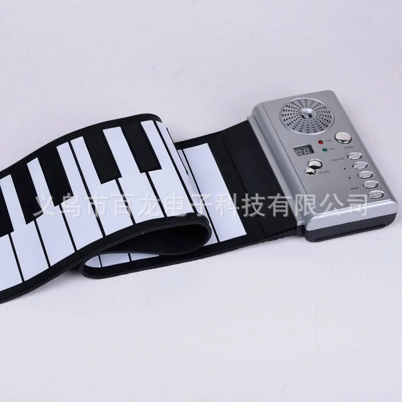 

Portable 37 Key Electronic Keyboard Hand Roll Children Play in Electronic Keyboard with 100 Timbre 100 Rhythm