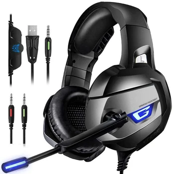 

3.5mm Wired Profession Gamer Headphone Virtual 7.1 Surround Sound Stereo Bass Headset with Microphone LED For PC Computer