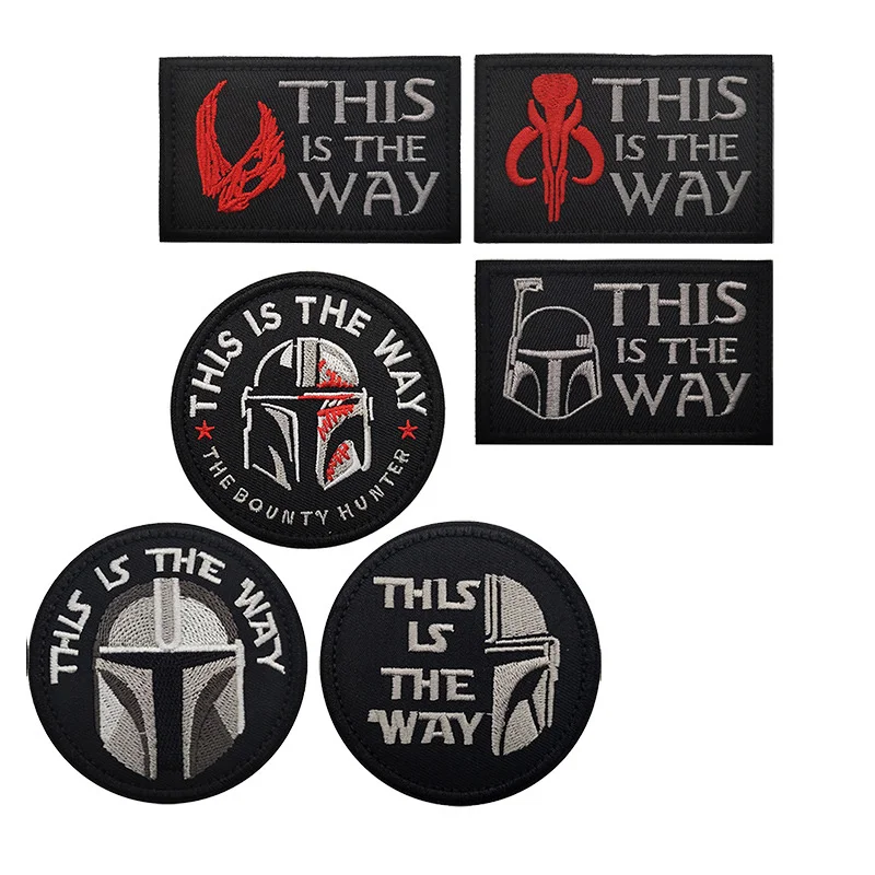 Disney Star Wars Velcro patch Mandalorian cloth stickers patches For Clothing Embroidery Patches DIY Garment Decoration Clothes |