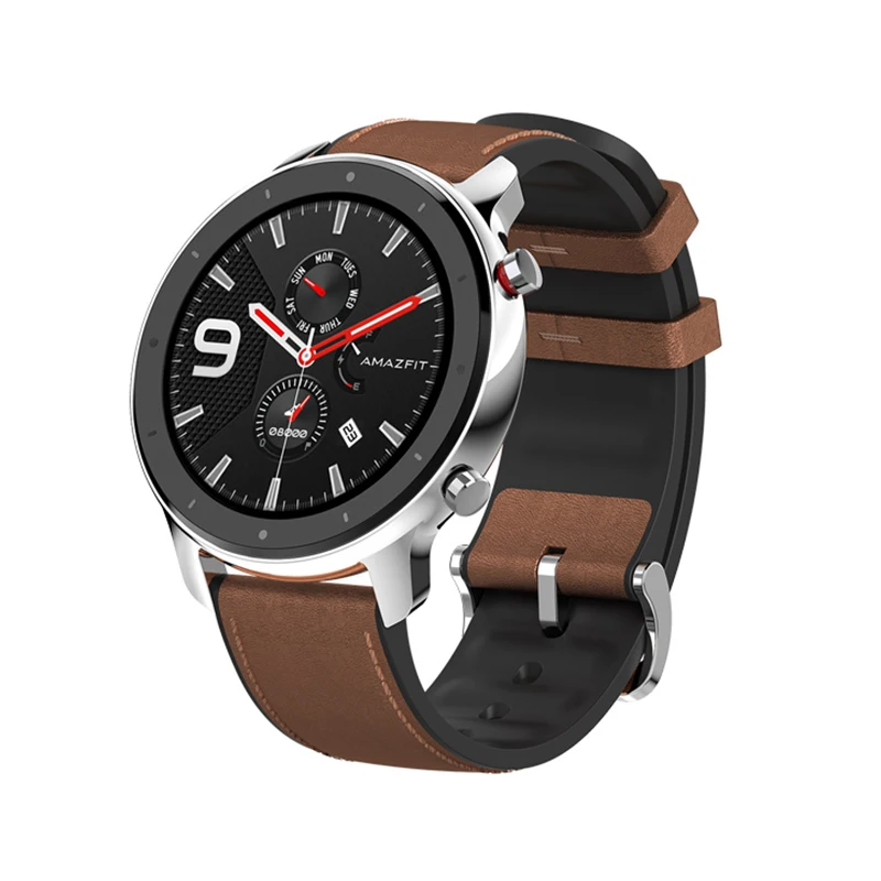 Amazfit GTR 47 мм Смарт-часы Huami 5ATM водонепроницаемые спортивные умные часы 24 дня батарея управление музыкой с gps пульсометр - Цвет: Stainless steel
