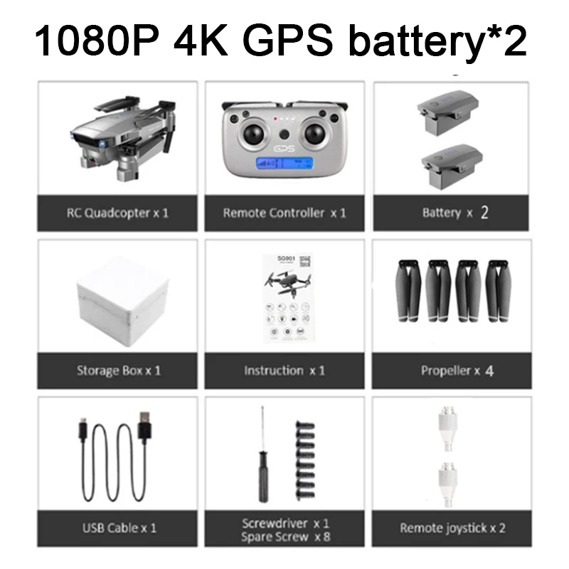 SG907 Дрон с GPS с 4K HD Двойная камера широкоугольная анти-встряхивание wifi FPV RC Квадрокоптер складные дроны Профессиональные с GPS Следуйте за мной - Цвет: 1080P GPS foam ba 2