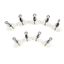 20Pcs minous Rolling Swivels Fishing Swivels Sea Fishing Accessories Hook Connector Rolling Swivels 3-way Swivels