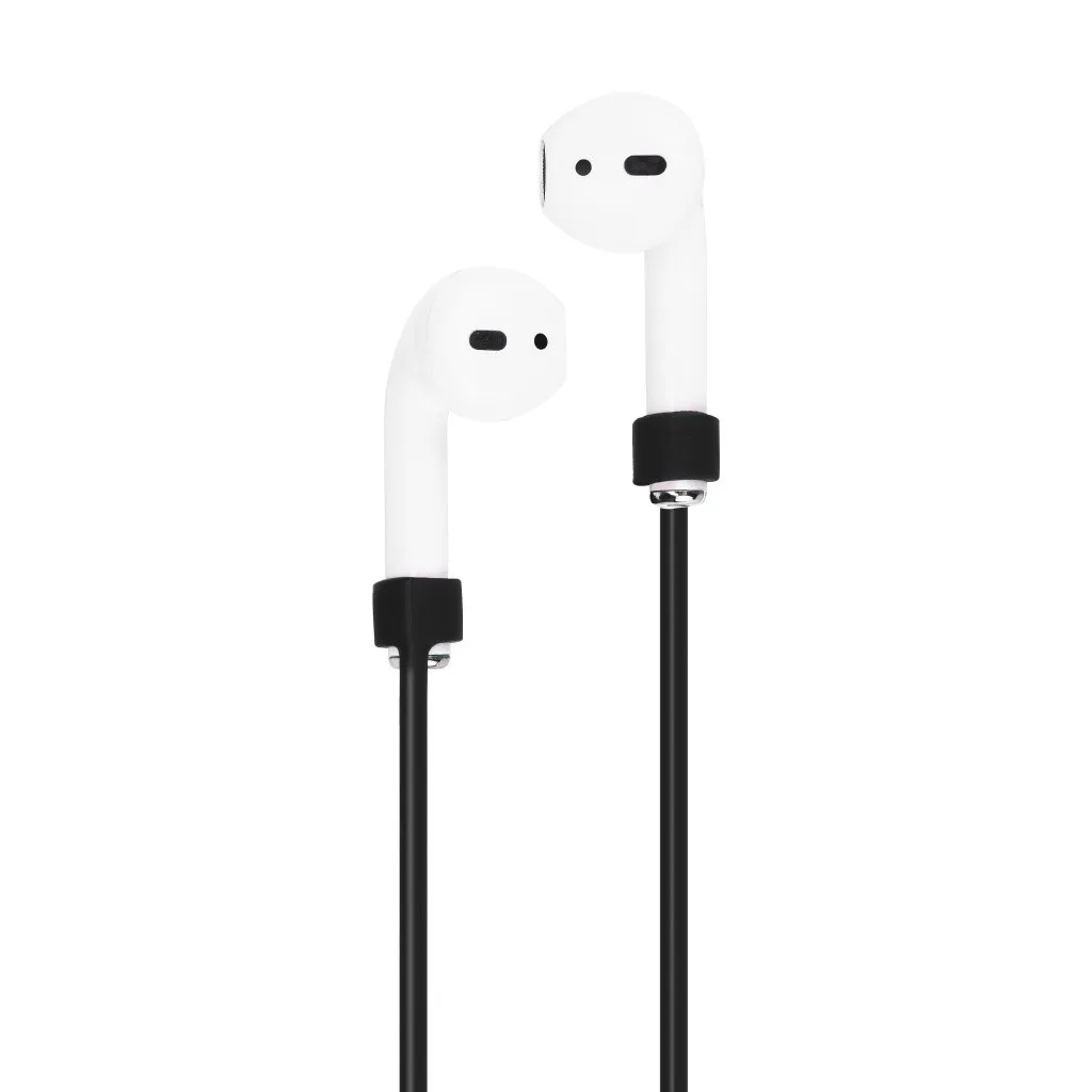 Беспроводной чехол для наушников Airpods 2 и 1 зарядный силиконовый защитный чехол и брелок с помпоном FW3