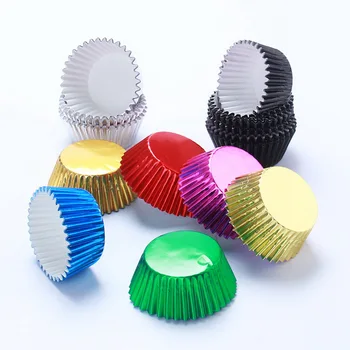 

100PCS Thicken Muffin Biscuit Cookies Cupcake Paper Cups Liner Cake Decoration Party Tray Cake Mold Kitchen Accessories